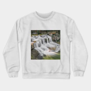 SCENERY 25 - Fresh Waterfall Landscape Nature Cliff Crewneck Sweatshirt